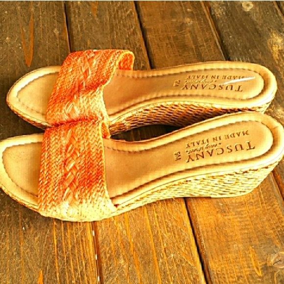 Tuscany women's Wedge sandals size 9 - Picture 9 of 11